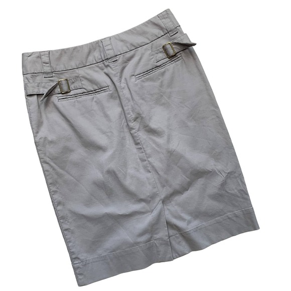 ANTHROPOLOGIE Elevenses Gray Chino Pencil Skirt Size 2 - Picture 3 of 8